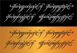 Invented language scaled